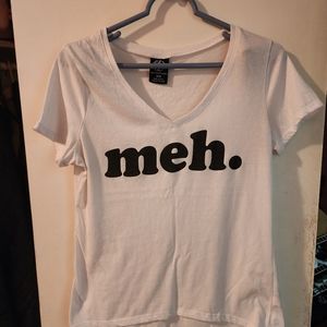 RECYCLED KARMA WHITE VNECK TSHIRT WOMANS